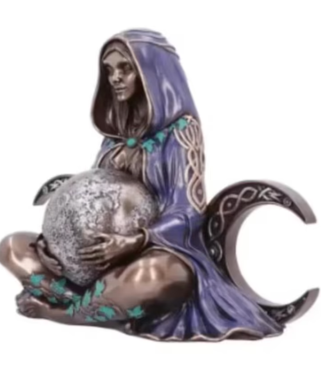 Vintage moeder aarde beeldje Nemesis (18cm)