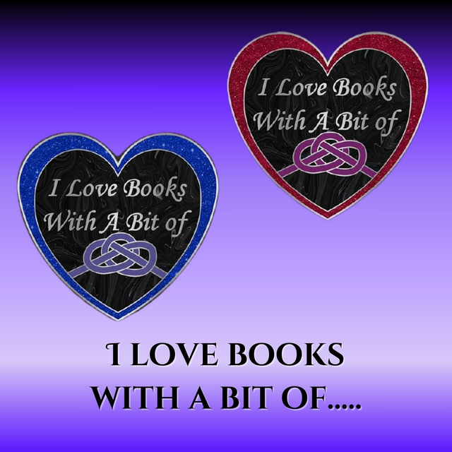 I Love Books With A Bit Of Knotting Enamel Pin Badge