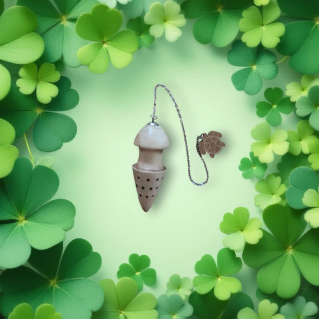 8.Pendule 21 en bois de cerisier