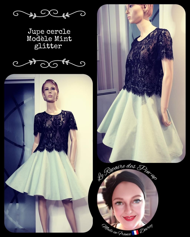 Jupe Modèle Mint Glitter T46