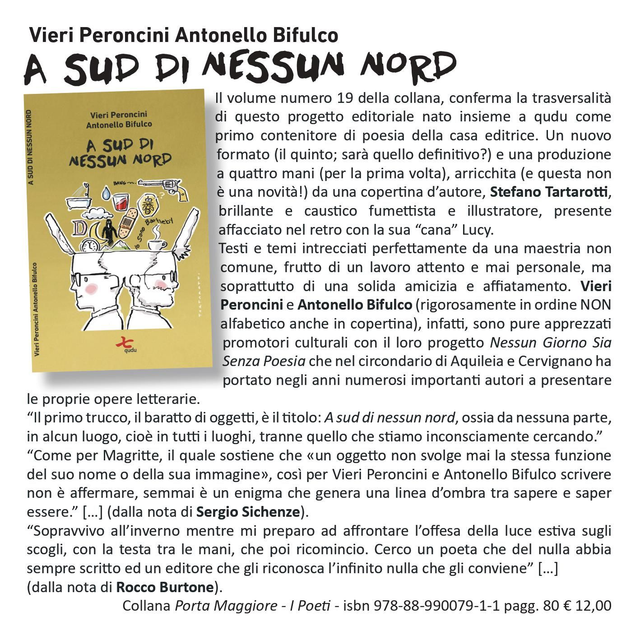 Vieri Peroncini e Antonello Bifulco, "A sud di nessun nord", qudulibri 2022