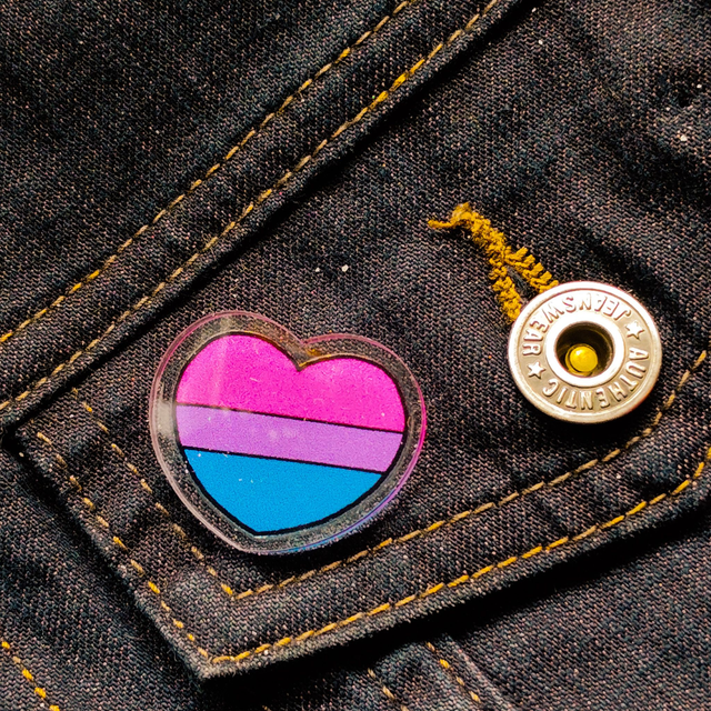 Bi - Heart Bi  - Pin - [PIN-BI-H]