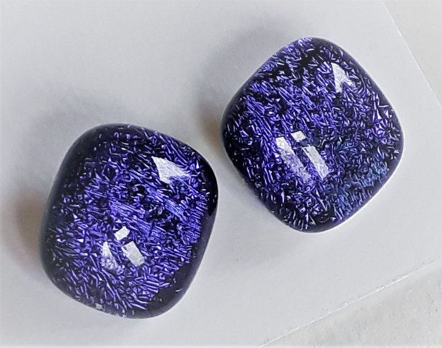 Dichroic Stud Earrings #198