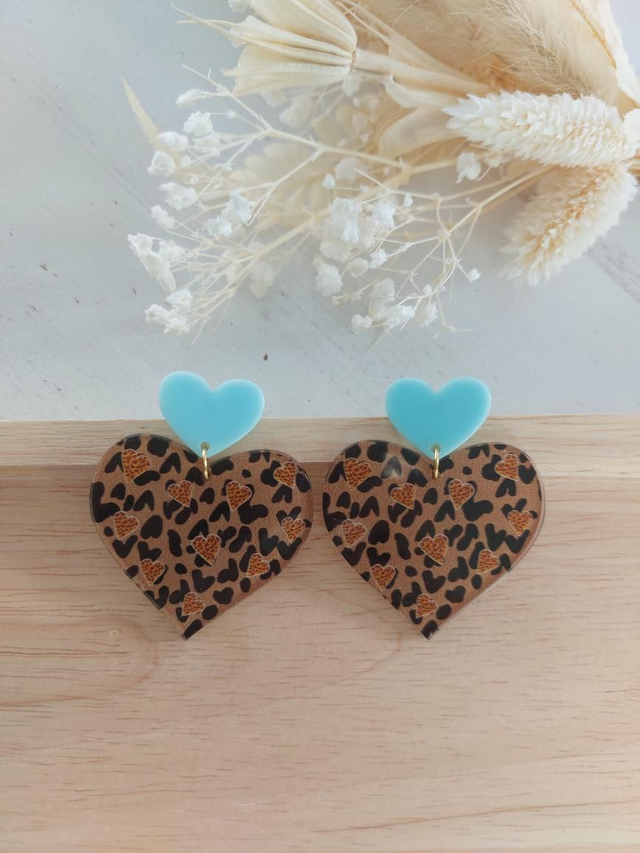 Boucles d&#039;oreilles Ilona bleu ciel