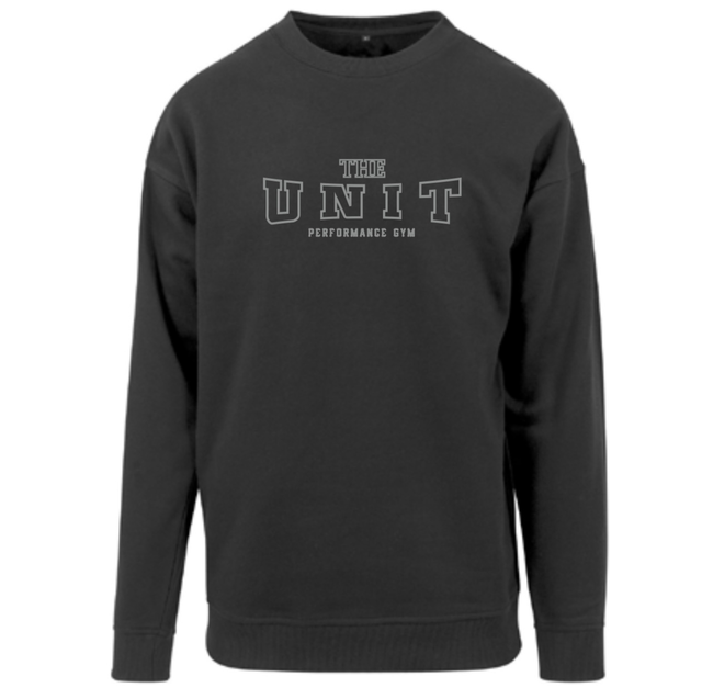 Unit Team Crew Top (Black/ Charcoal Print)
