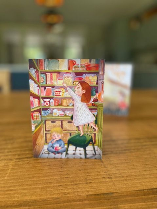 Midnight Feast  Greeting Card - One card or Set of Four