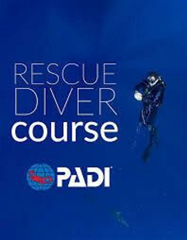 Cours PADI Rescue en humide, EFR en e learning