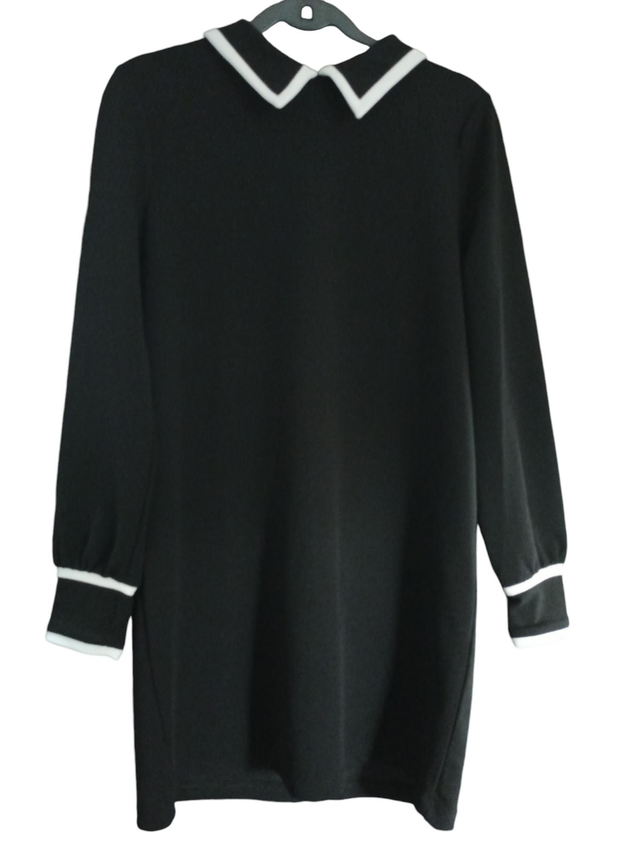 Robe noire à col blanc Zara taille M