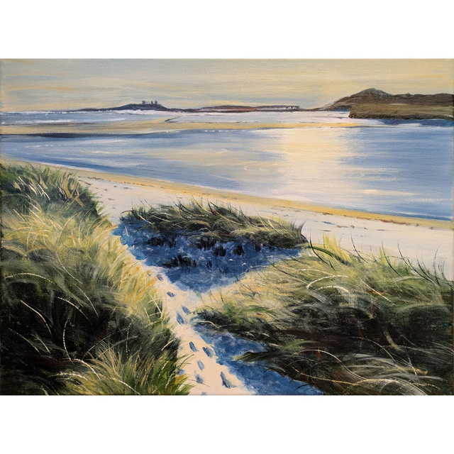 Dunstanburgh Castle from Embleton Bay, Northumberland 