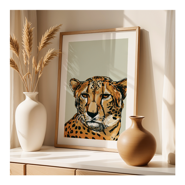 &#039;Cheetah&#039; art print