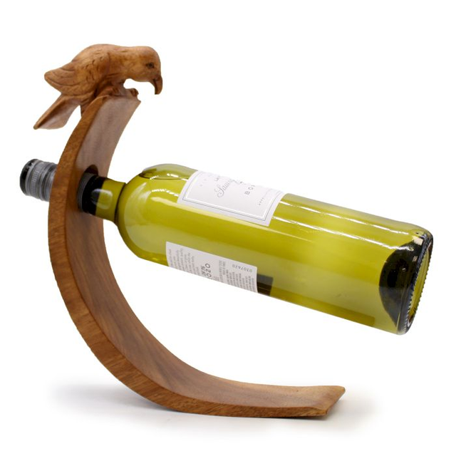Suporte para vinho em madeira