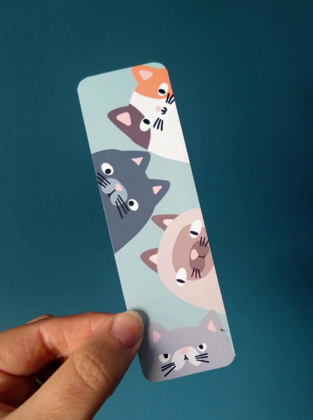 Curious cats bookmark