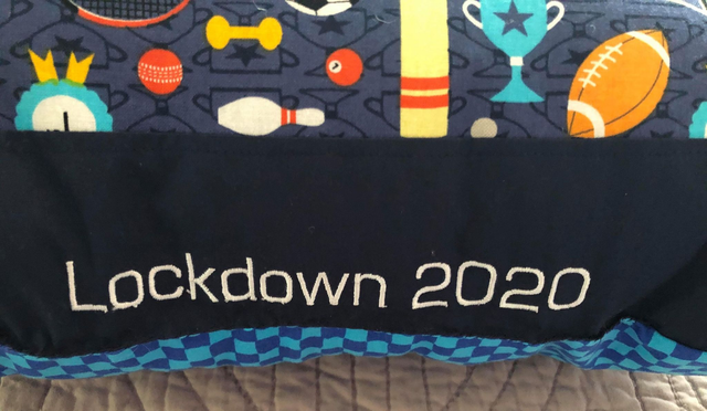 Sports Theme Cushion - personalised with embroidered name