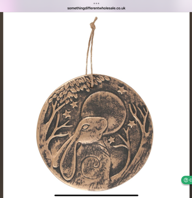 Moon Gazing Hare Plaque