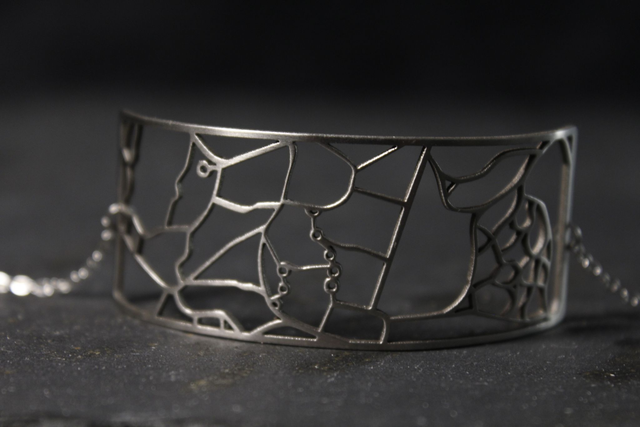 Geneve  Parc botanique | Bracelet rectangulaire | Inox | Dedale