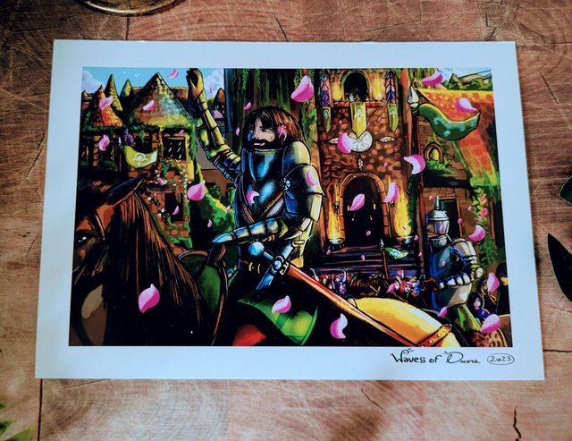 Illustration "Parade du chevalier" - 14,8 x 21 cm (A5)