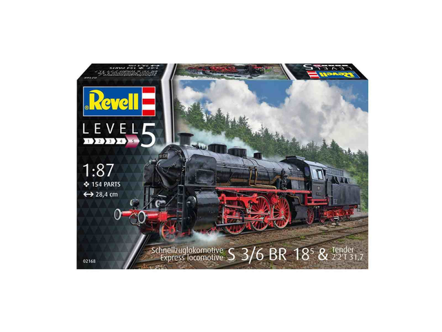 locomotive S3/6 BR18 avec tender 2,2T Revell 02168 1/87