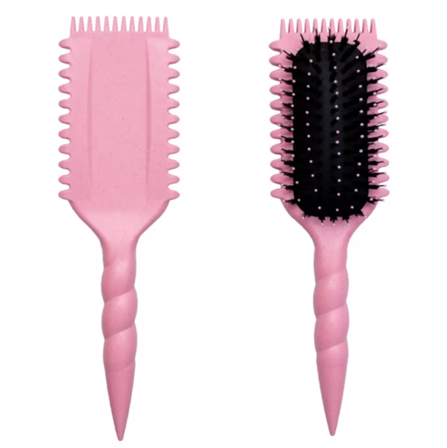 Curly Hair Styling Brush- Pink