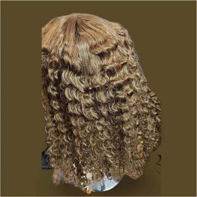 Custom Curly Synthetic Wig | Voluminous, Natural-Looking Curls 