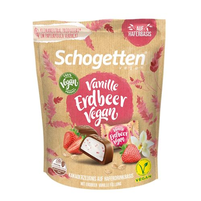 Schogetten Vegan Vanille Erdbeer 125g
