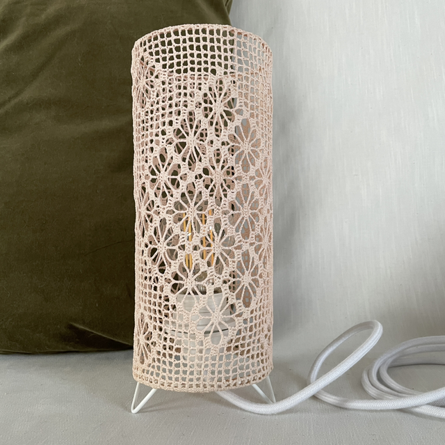 Lampe Bigoudi rose poudre