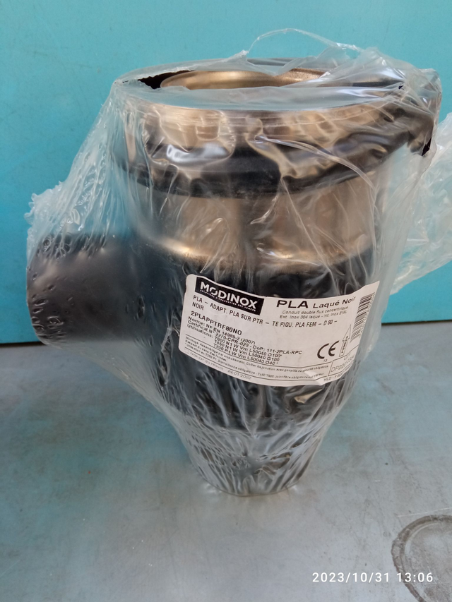  PLA - raccord air PLA D80 NOIR - 2PLAPPTRF80NO