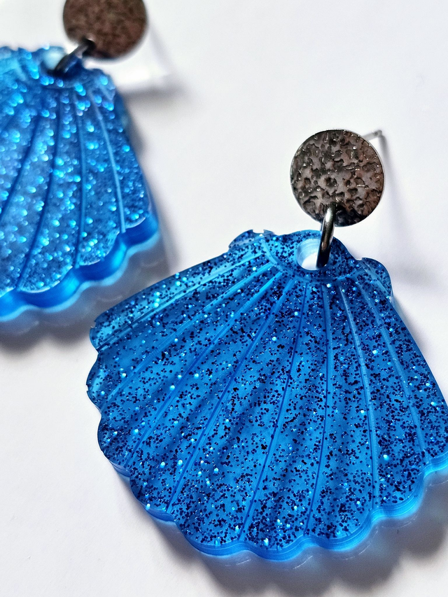 JACKIE bleu océan à paillettes 