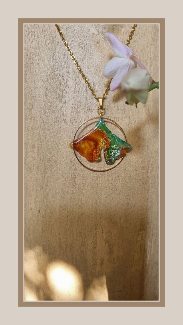 Collection fausse Agathe ginkgo 