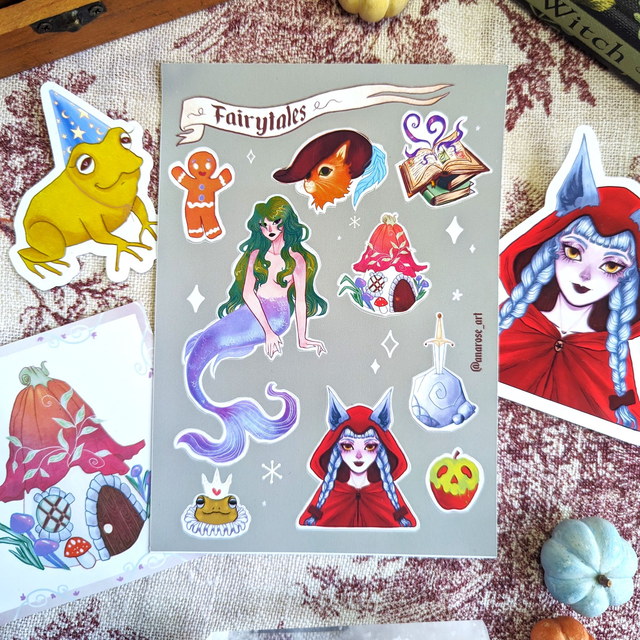 Feuille de stickers | Fairytales | Contes