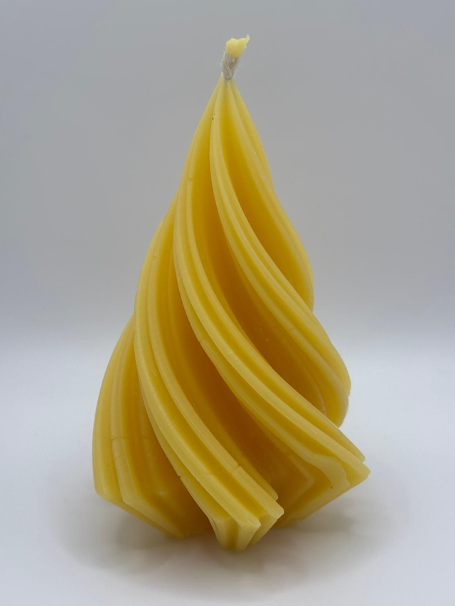 Spiralform Bienenwachskerze