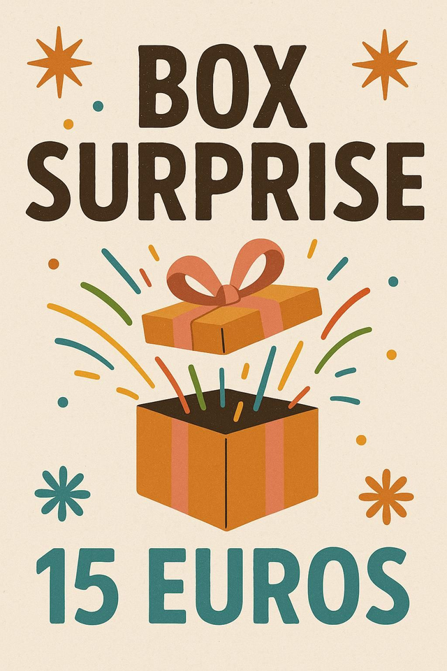 Box surprise à 15 euros, créations artisanale en plâtre de Paris et résine uv, unique