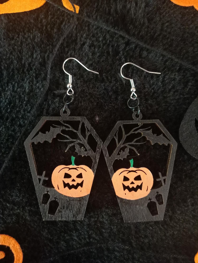 Boucles d'oreilles citrouilles 