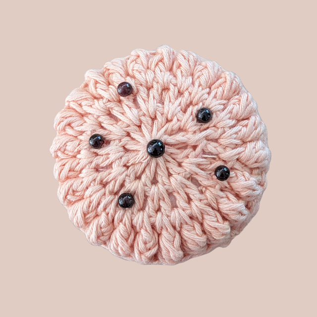Stop-pensée "Macaron, grenat"