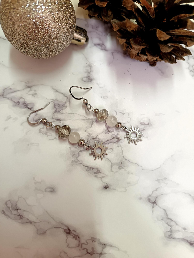 Boucles d&#039;oreilles soleil d&#039;hiver