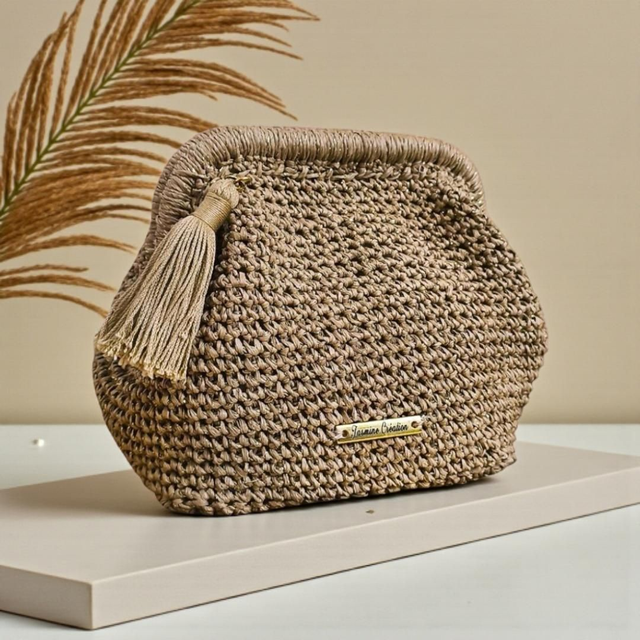 Pochette raphia