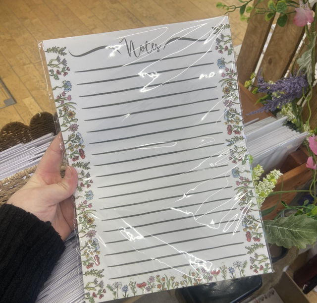 Wildflowers A4 Notepad 