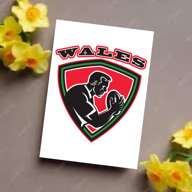 Wales Rugby Card