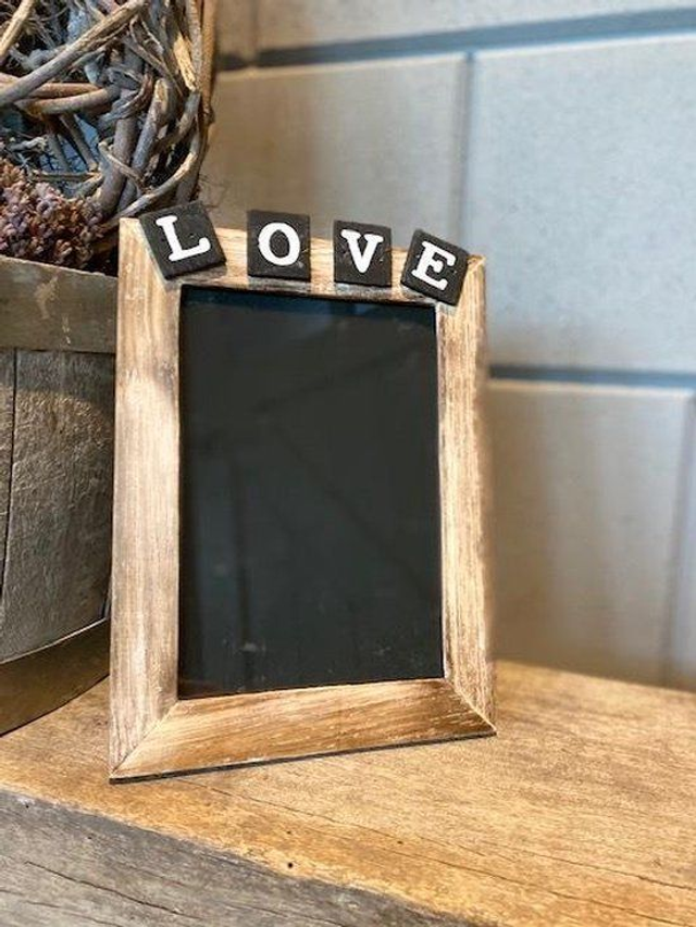 WOODART | Fotolijst - Love - Natural/Black