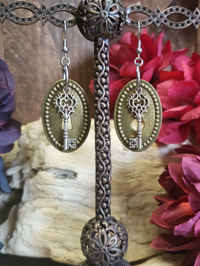 Boucles d'Oreilles "Serrures des Ombres"