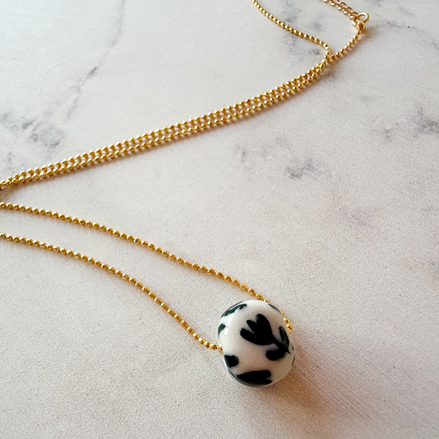 Collier PERLE de porcelaine