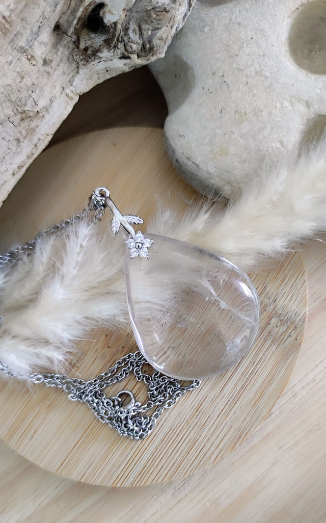Pendentif Cristal de roche AA