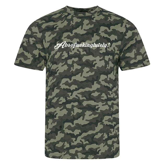 Absofuckinglutely camo T SHIRT
