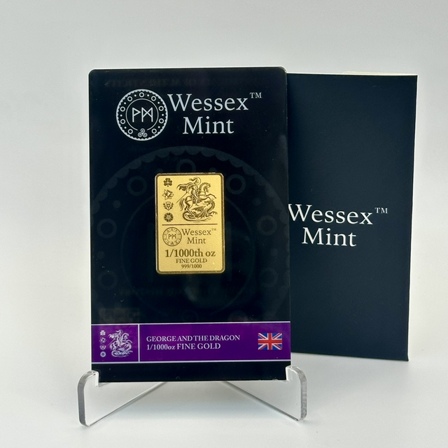 Wessex Mint 1/1000oz George and the Dragon