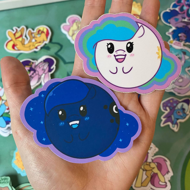 MLP Sticker | Princess Luna & Celestia Balls