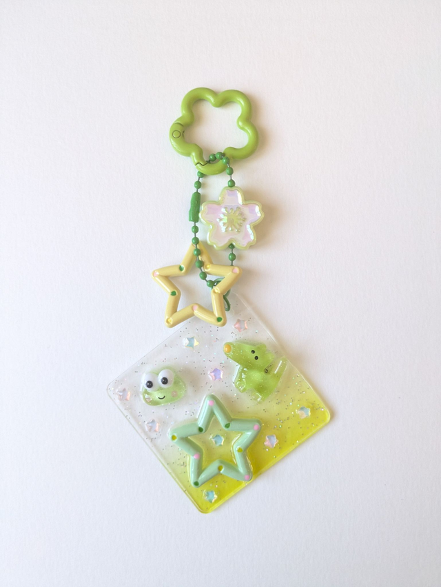 Porte-clé plaque kawaii Fog