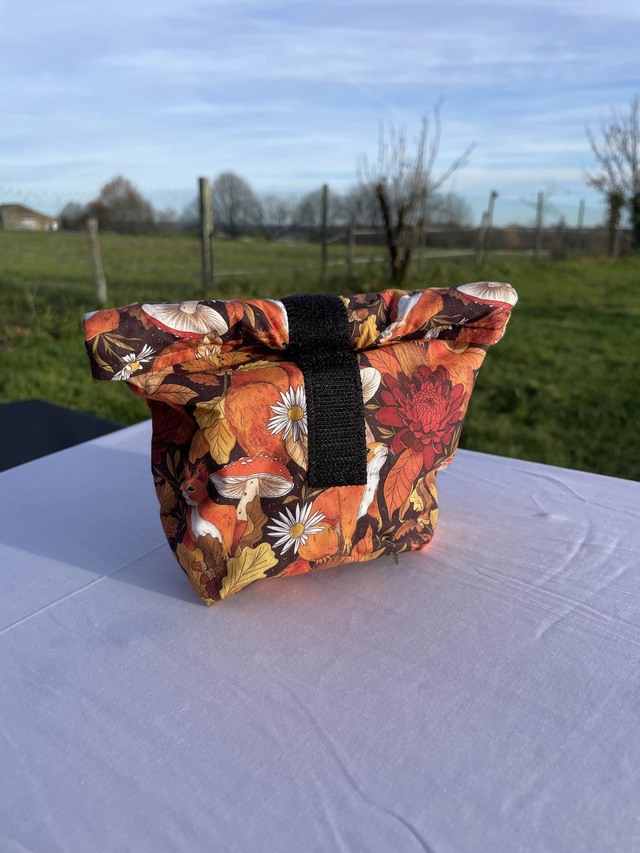 Sac à collation enroulable écureuil 
