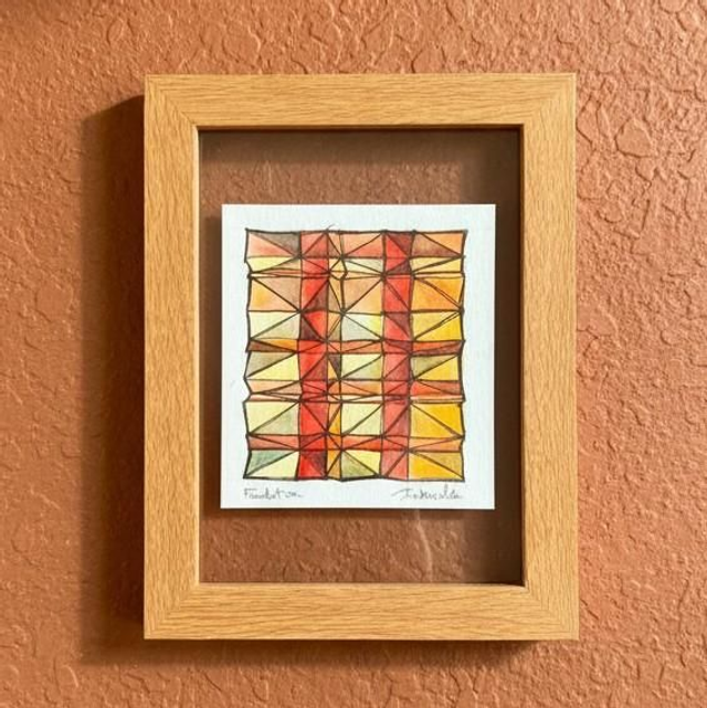 Encre et aquarelle - Madras - Fondation