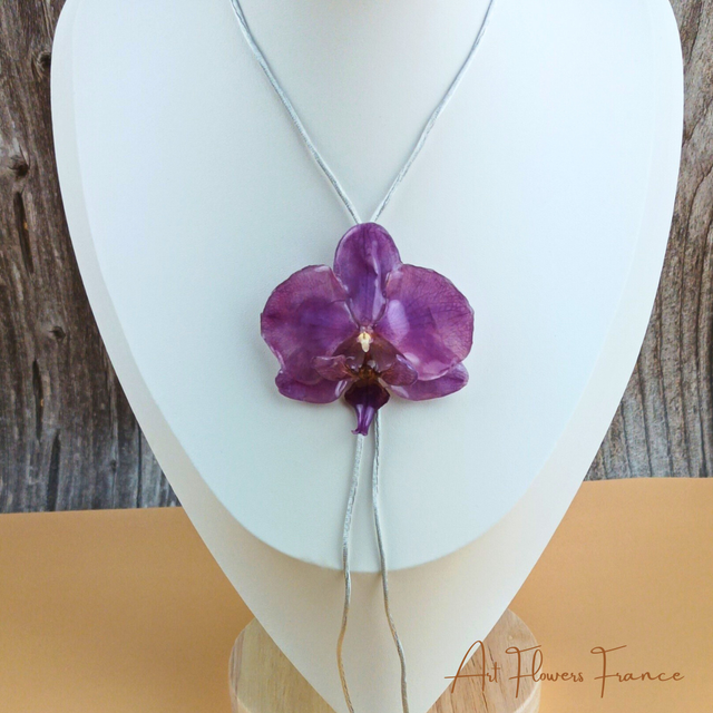 Collier Orchidée