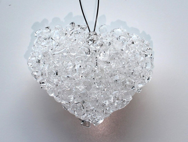 o7 Kristall-Herz / 1,5 x 4,0 x 5.5. cm / 54g