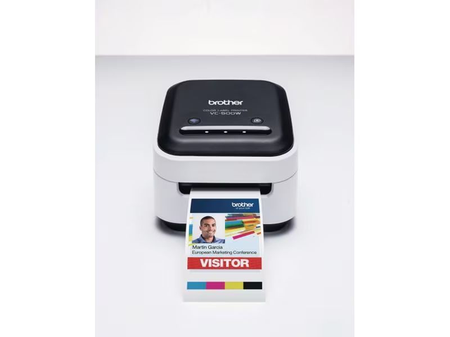 Brother Imprimante pour étiquettes VC-500W Pleine couleur